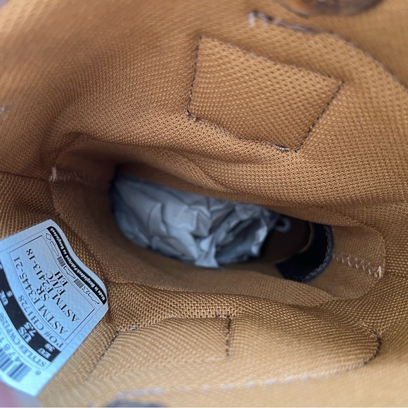 7.5 Carhartt womens Cwp1250 Safety Toe Work Boot Industrial Shoe, Bison - Picture 4 of 12